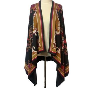 DKNY Sleeves Scarf Cozy Vest Multi-color XSmall Small